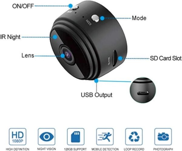 Mini Spy WiFi Video Camera - Image 3