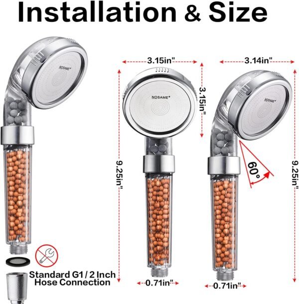 Transparent Healthy SPA Shower Head - Image 2