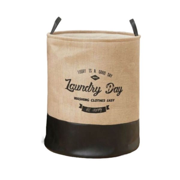 Cylindrical Laundry Basket Storage Bin - Image 4