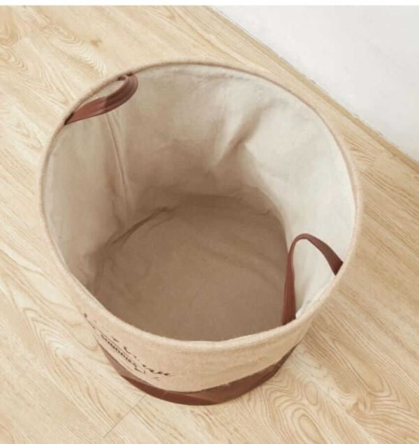 Cylindrical Laundry Basket Storage Bin - Image 3