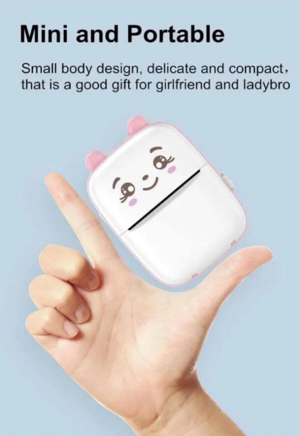 Portable Mini Printer - Green/Blue - Image 2