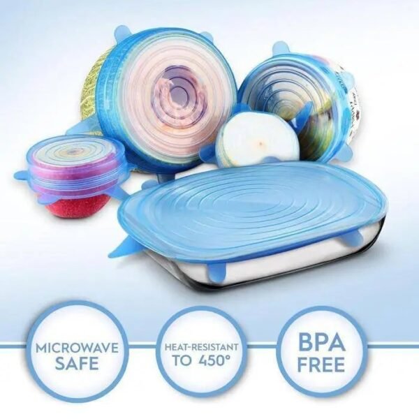 Silicone Stretch Lids Set of 6 - Image 5