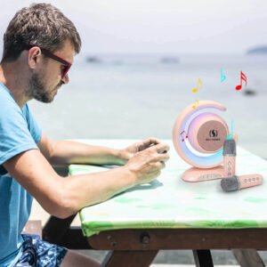 Wireless Lightshow Speaker with Microphones