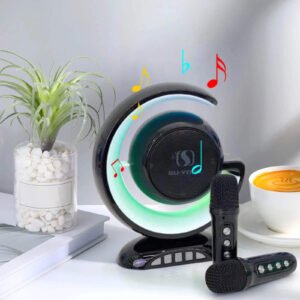 Wireless Lightshow Speaker with Microphones